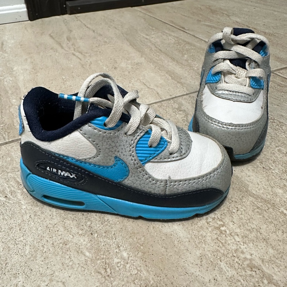 Nike Air Max Kids Shoes - Blue and Gray